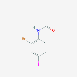 molecular formula C8H7BrINO B12109890 N-(2-bromo-4-iodophenyl)acetamide 
