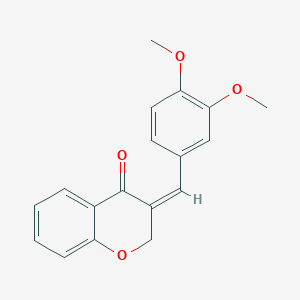 (3Z)-3-[(3,4-dimethoxyphenyl)methylidene]chromen-4-one