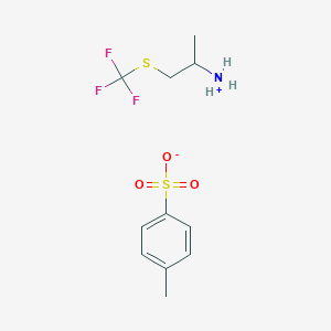 molecular formula C11H16F3NO3S2 B12109901 1-Methyl-2-trifluoromethylsulfanyl-ethylammonium tosylate 