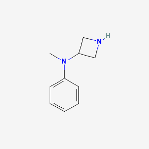 molecular formula C10H14N2 B12109907 N-Methyl-N-phenylazetidin-3-amine. Hydrochloride 