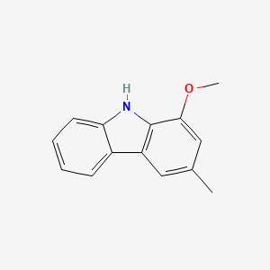 molecular formula C14H13NO B1210992 1-Methoxy-3-methyl-9H-carbazole CAS No. 4532-33-6