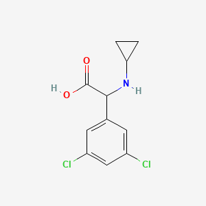 molecular formula C11H11Cl2NO2 B12109922 2-(Cyclopropylamino)-2-(3,5-dichlorophenyl)acetic acid 