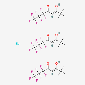 molecular formula C30H33EuF21O6 B12109946 europium;(Z)-1,1,1,2,2,3,3-heptafluoro-6-hydroxy-7,7-dimethyloct-5-en-4-one 