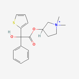 molecular formula C18H22NO3S+ B1210995 Heteronium CAS No. 21379-80-6