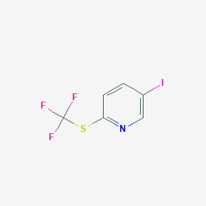 molecular formula C6H3F3INS B12109951 5-Iodo-2-(trifluoromethylthio)pyridine 