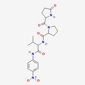 molecular formula C21H27N5O6 B12109962 pGlu-Pro-Val-paranitroanilide 