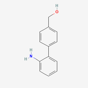 molecular formula C13H13NO B12109966 4-(2-Aminophenyl)benzyl alcohol CAS No. 873056-45-2
