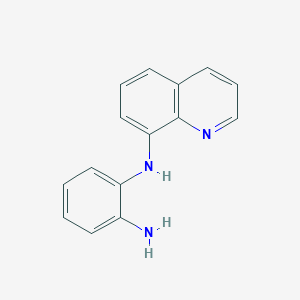 molecular formula C15H13N3 B12109973 1,2-Benzenediamine, N-8-quinolinyl- CAS No. 92554-58-0