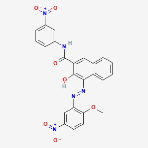 molecular formula C24H17N5O7 B1210999 C.I. Pigment Red 23 CAS No. 6471-49-4