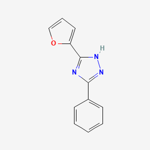 molecular formula C12H9N3O B12110018 3-(2-Furyl)-5-phenyl-4H-1,2,4-triazole 