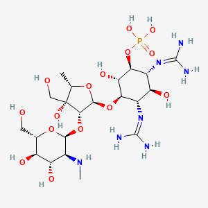 molecular formula C21H42N7O15P B1211002 Dihydrostreptomycin 6-phosphate CAS No. 33014-54-9