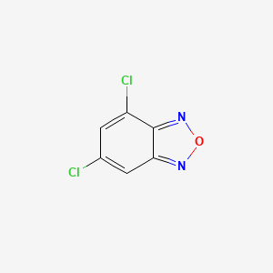 molecular formula C6H2Cl2N2O B12110040 2,1,3-Benzoxadiazole, 4,6-dichloro- CAS No. 7116-18-9