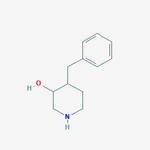 molecular formula C12H17NO B12110047 4-Benzylpiperidin-3-ol 