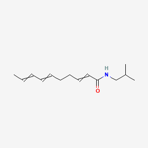 molecular formula C14H23NO B1211005 N-(2-methylpropyl)deca-2,6,8-trienamide 