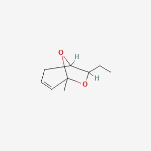 molecular formula C9H14O2 B1211006 7-Ethyl-5-methyl-6,8-dioxabicyclo[3.2.1]oct-3-ene CAS No. 62255-25-8