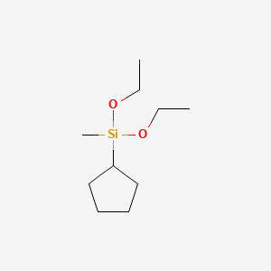 molecular formula C10H22O2Si B12110069 Cyclopentyldiethoxy methylsilane 