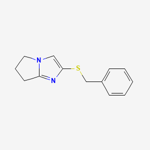 molecular formula C13H14N2S B1211008 2-(phenylmethylthio)-6,7-dihydro-5H-pyrrolo[1,2-a]imidazole 