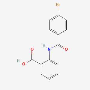 molecular formula C14H10BrNO3 B12110084 Benzoic acid, 2-[(4-bromobenzoyl)amino]- CAS No. 100874-12-2