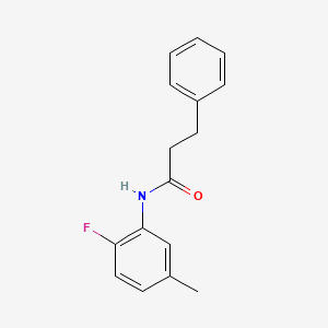 molecular formula C16H16FNO B1211010 N-(2-fluoro-5-methylphenyl)-3-phenylpropanamide 