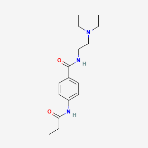 molecular formula C16H25N3O2 B1211013 N-Propionylprocainamide CAS No. 101427-17-2