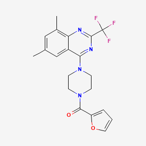 [4-[6,8-Dimethyl-2-(trifluoromethyl)-4-quinazolinyl]-1-piperazinyl]-(2-furanyl)methanone