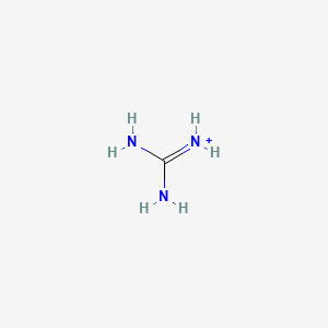 molecular formula CH6N3+ B1211019 胍 