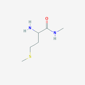 molecular formula C6H14N2OS B12110204 2-amino-N-methyl-4-(methylsulfanyl)butanamide 