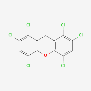 molecular formula C13H4Cl6O B1211021 1,2,4,5,7,8-Hexachloro-9H-xanthene CAS No. 38178-99-3
