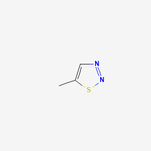 molecular formula C3H4N2S B1211022 5-Methyl-1,2,3-thiadiazole CAS No. 50406-54-7