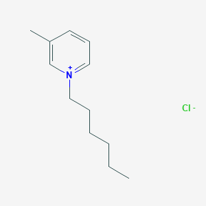 molecular formula C12H20ClN B12110221 N-Hexyl-3-metylpyridinium chloride 