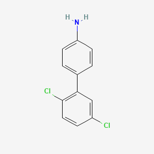 molecular formula C12H9Cl2N B12110233 [1,1'-Biphenyl]-4-amine, 2',5'-dichloro- 