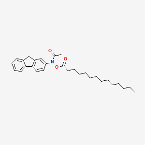 molecular formula C29H39NO3 B1211025 N-Myristoyloxy-N-acetyl-2-aminofluorene CAS No. 63224-44-2