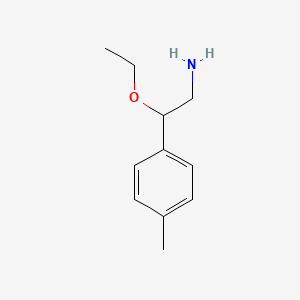 molecular formula C11H17NO B12110273 2-Ethoxy-2-p-tolyl-ethylamine 
