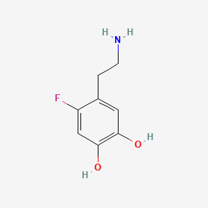 molecular formula C8H10FNO2 B1211029 4-(2-Aminoethyl)-5-fluoro-1,2-benzenediol CAS No. 71144-39-3