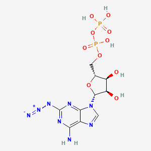 molecular formula C10H14N8O10P2 B1211031 2-Azido-ADP CAS No. 64020-53-7