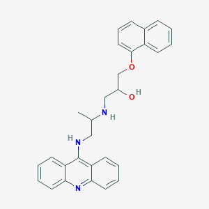 molecular formula C29H29N3O2 B1211032 9-Aminoacridylpropranolol CAS No. 60566-40-7