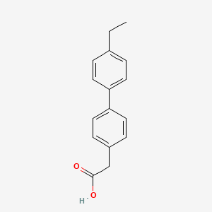 molecular formula C16H16O2 B12110335 4'-Ethyl-biphenyl-4-acetic acid 
