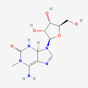 molecular formula C11H17N5O5 B1211035 N(1)-Methylisoguanosine CAS No. 73027-05-1
