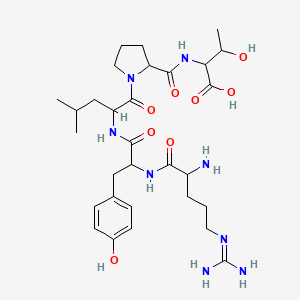 molecular formula C30H48N8O8 B12110359 H-DL-Arg-DL-Tyr-DL-Leu-DL-Pro-DL-xiThr-OH 