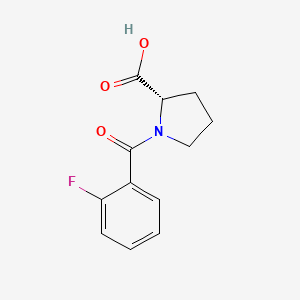 molecular formula C12H12FNO3 B12110374 L-Proline, 1-(2-fluorobenzoyl)- CAS No. 216392-67-5
