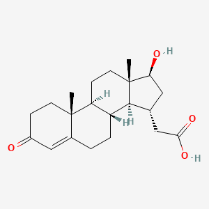 molecular formula C21H30O4 B1211039 15-Carboxymethyltestosterone CAS No. 65423-15-6