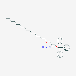 molecular formula C38H53N3O2 B12110408 (+/-)-2-Azido-2-desoxy-3-O-hexadecyl-1-O-(triphenylmethyl)glycerol 
