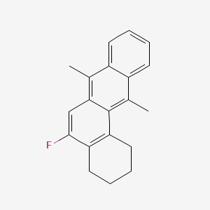 molecular formula C20H19F B1211043 Benz(a)anthracene, 5-fluoro-1,2,3,4-tetrahydro-7,12-dimethyl- CAS No. 104761-43-5