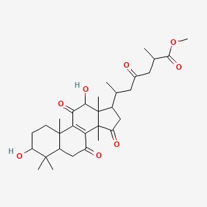 molecular formula C31H44O8 B12110455 Methyl ganoderate C6 