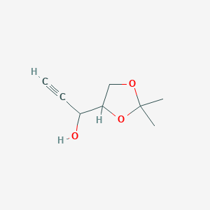 molecular formula C8H12O3 B12110463 (3R,4r)-4,5-isopropylidene pent-2-yn-3-ol 