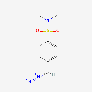 molecular formula C9H11N3O2S B1211047 4-Diazomethyl-N,N-dimethylbenzenesulfonamide CAS No. 71398-36-2