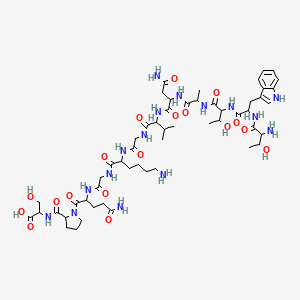 molecular formula C54H84N16O18 B12110476 Thrombin (B 147-158) (human) 