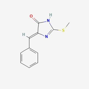 molecular formula C11H10N2OS B12110513 (4Z)-4-benzylidene-2-methylsulfanyl-1H-imidazol-5-one 