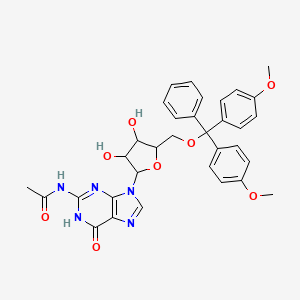 molecular formula C33H33N5O8 B12110518 N-Acetyl-5'-dmt guanosine 