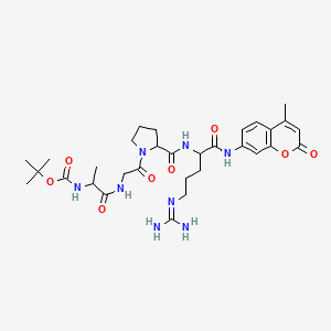 molecular formula C31H44N8O8 B12110539 Boc-DL-Ala-Gly-DL-Pro-DL-Arg-AMC 